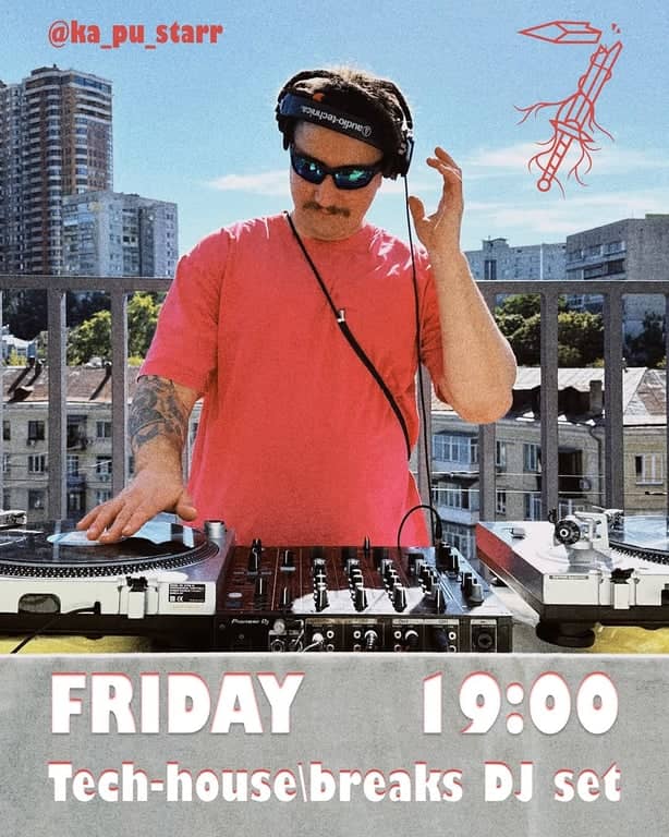 Tech-house / breaks DJ set poster
