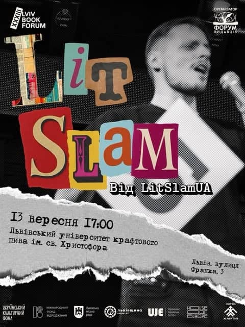 Lviv Book Forum Lit Slam poster