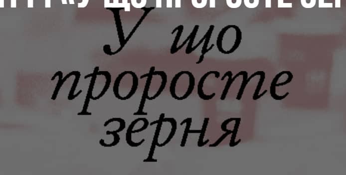 Зустріч «У що проросте зерня» poster