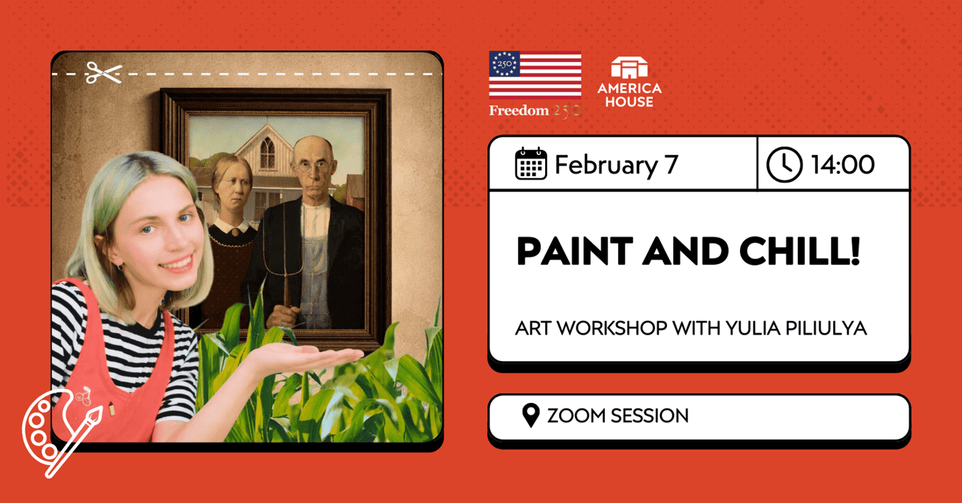 Paint and Chill! | Art Workshop with Yulia Piliulya poster