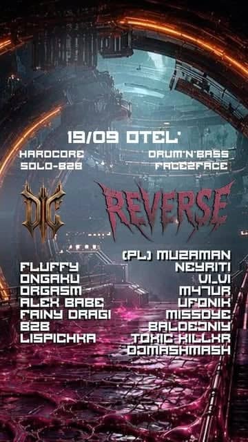 DRUM&BASS Face2Face X HARDCORE Solo-B2B poster