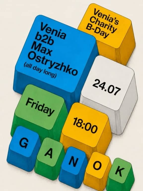 Venia's Charity B-Day poster