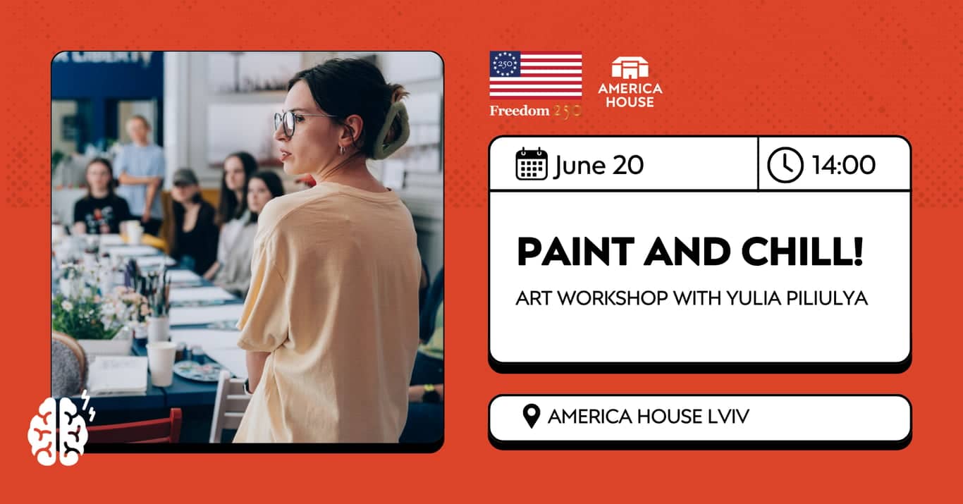 Paint and Chill! | Art Workshop with Yulia Piliulya poster