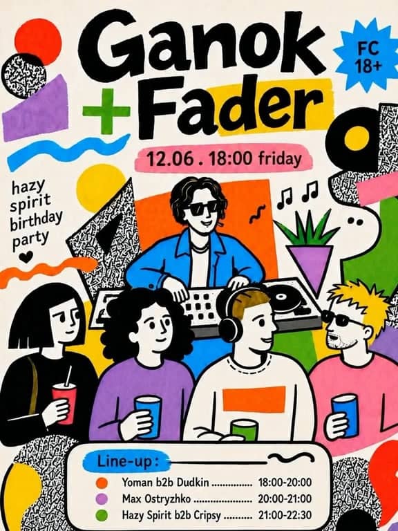 GANOK + Fader poster