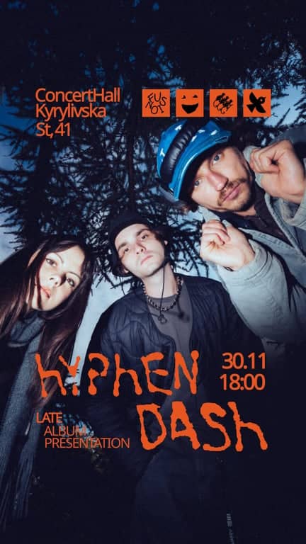 LATE ALBUM PRESENTATION with HYPHEN DASH poster