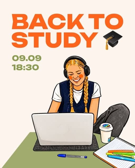 Back to study poster
