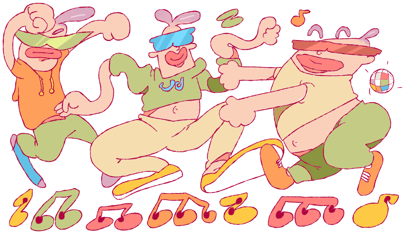 swing dance evening poster