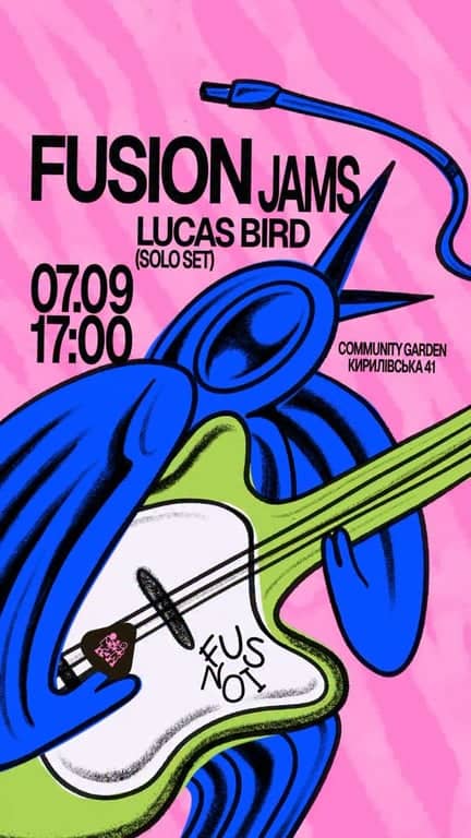 FUSION JAMS + LUCAS BIRD poster