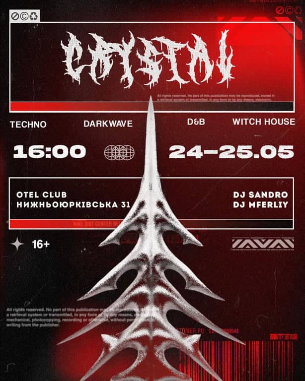 Crystal party poster